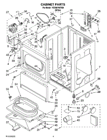 02 - Cabinet Parts parts for Whirlpool Dryer YCEM2760TQ0 from AppliancePartsPros.com