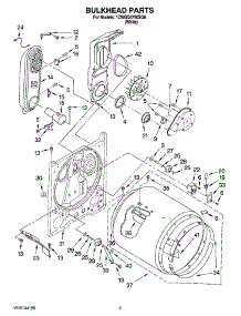 03 - Bulkhead Parts parts for Whirlpool Dryer 1CWGD5790SQ0 from AppliancePartsPros.com