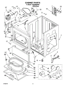 02 - Cabinet Parts parts for Whirlpool Dryer YGEQ9800PW0 from AppliancePartsPros.com