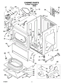02 - Cabinet Parts parts for Whirlpool Dryer YCEE2790KQ1 from AppliancePartsPros.com