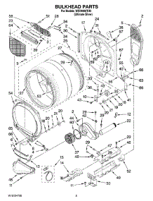 03 - Bulkhead Parts parts for Whirlpool Dryer WED9500TU0 from AppliancePartsPros.com