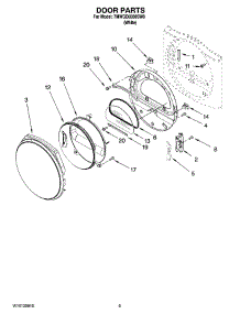 05 - Door Parts, Optional Parts (Not Included) parts for Whirlpool Dryer 7MWGD8300SW0 from AppliancePartsPros.com