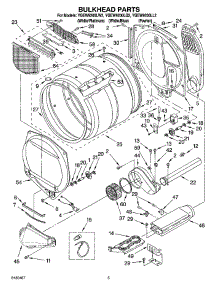 03 - Bulkhead Parts parts for Whirlpool Dryer YGEW9200LQ2 from AppliancePartsPros.com