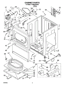 02 - Cabinet Parts parts for Whirlpool Dryer YCEM2760KQ3 from AppliancePartsPros.com