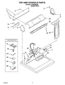 02 - Top And Console Parts parts for Whirlpool Dryer YGEX9868JQ2 from AppliancePartsPros.com