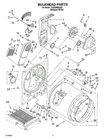 03 - Bulkhead Parts parts for Whirlpool Dryer YGEX9868JQ2 from AppliancePartsPros.com