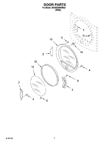 04 - Door Parts, Optional Parts (Not Included) parts for Whirlpool Dryer 3RAWZ480EMQ3 from AppliancePartsPros.com