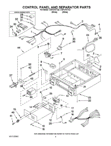 02 - Control Panel And Separator Parts parts for Whirlpool Dryer CSP2761TQ0 from AppliancePartsPros.com