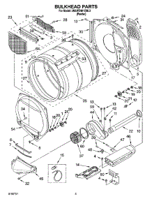 03 - Bulkhead Parts parts for Whirlpool Dryer 3RAWZ481EML3 from AppliancePartsPros.com