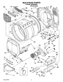 03 - Bulkhead Parts parts for Whirlpool Dryer WED9600SU0 from AppliancePartsPros.com