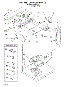 02 - Section parts for Whirlpool Dryer LEQ7000KQ2 from AppliancePartsPros.com