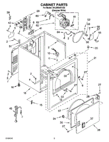 02 - Cabinet Parts parts for Whirlpool Dryer 3HLER5437JQ3 from AppliancePartsPros.com