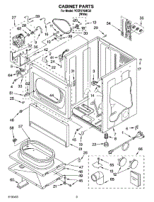 02 - Cabinet Parts parts for Whirlpool Dryer YCEP2760KQ2 from AppliancePartsPros.com