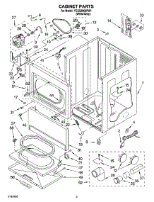 02 - Cabinet Parts parts for Whirlpool Dryer YGEQ9800PW1 from AppliancePartsPros.com