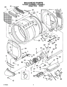 03 - Bulkhead Parts parts for Whirlpool Dryer YGEW9868KL1 from AppliancePartsPros.com
