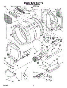 03 - Bulkhead Parts parts for Whirlpool Dryer YGEQ9800PW1 from AppliancePartsPros.com