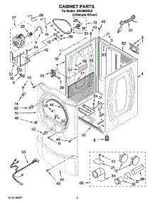 02 - Cabinet Parts parts for Whirlpool Dryer WGD9600SU0 from AppliancePartsPros.com