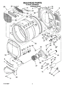 03 - Bulkhead Parts parts for Whirlpool Dryer WGD9600SU0 from AppliancePartsPros.com