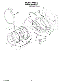 05 - Door Parts, Optional Parts (Not Included) parts for Whirlpool Dryer WGD9600SU0 from AppliancePartsPros.com