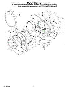04 - Door Parts, Optional Parts (Not Included) parts for Whirlpool Dryer WED9400SB0 from AppliancePartsPros.com
