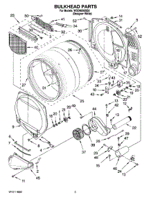 03 - Bulkhead Parts parts for Whirlpool Dryer WGD9200SQ0 from AppliancePartsPros.com