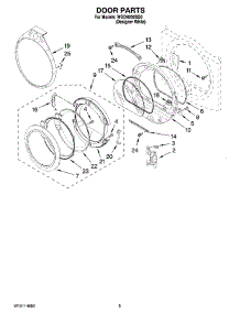 05 - Door Parts, Optional Parts (Not Included) parts for Whirlpool Dryer WGD9200SQ0 from AppliancePartsPros.com