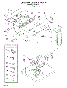 02 - Section parts for Whirlpool Dryer LEQ7000KQ1 from AppliancePartsPros.com