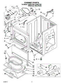 02 - Cabinet Parts parts for Whirlpool Dryer LGQ8621PW0 from AppliancePartsPros.com