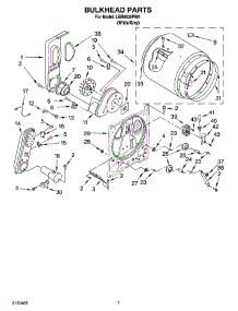 04 - Bulkhead Parts parts for Whirlpool Dryer LGR6636PW0 from AppliancePartsPros.com