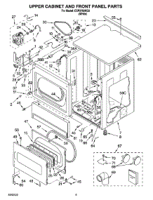 03 - Upper Cabinet And Front Panel Parts parts for Whirlpool Dryer CSP2760KQ3 from AppliancePartsPros.com