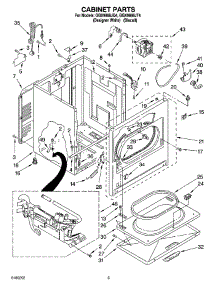 02 - Cabinet Parts parts for Whirlpool Dryer GGX9868JT4 from AppliancePartsPros.com
