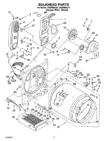 03 - Bulkhead Parts parts for Whirlpool Dryer GGX9868JT4 from AppliancePartsPros.com