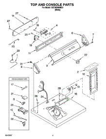 02 - Top And Console Parts parts for Whirlpool Dryer GCEM2990MQ1 from AppliancePartsPros.com
