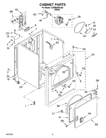 04 - Cabinet parts for Whirlpool Dryer GCEM2990LQ0 from AppliancePartsPros.com