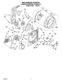 03 - Bulkhead Parts parts for Whirlpool Dryer 4PLEC8647JQ2 from AppliancePartsPros.com