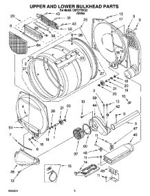 04 - Optional Parts (Not Included) Upper And Lower Bulkhead Parts parts for Whirlpool Dryer CSP2770KQ2 from AppliancePartsPros.com