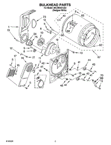 03 - Bulkhead Parts parts for Whirlpool Dryer 3HLER5437JQ2 from AppliancePartsPros.com