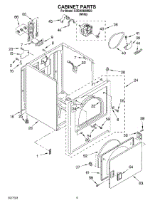 03 - Cabinet Parts parts for Whirlpool Dryer GCEM2990MQ0 from AppliancePartsPros.com