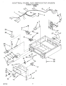 02 - Control Panel And Separator parts for Whirlpool Dryer CSP2760EW0 from AppliancePartsPros.com