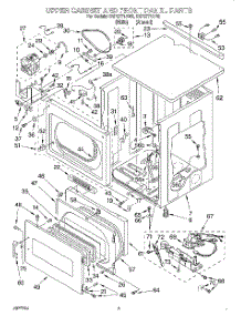 04 - Upper Cabinet And Front Panel parts for Whirlpool Dryer CSP2771AW2 from AppliancePartsPros.com
