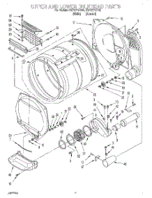 06 - Upper And Lower Bulkhead, Literature parts for Whirlpool Dryer CSP2771AW2 from AppliancePartsPros.com