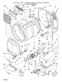 04 - Upper And Lower Bulkhead, Optional parts for Whirlpool Dryer CSP2770HW0 from AppliancePartsPros.com
