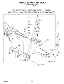 06 - 3401797 Burner Assembly, Optional Parts (Not Included) parts for Whirlpool Dryer CSP2771KQ0 from AppliancePartsPros.com
