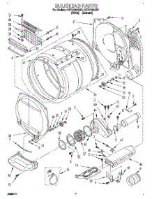 04 - Bulkhead, Lit / Optional parts for Whirlpool Dryer CSP2760AW1 from AppliancePartsPros.com