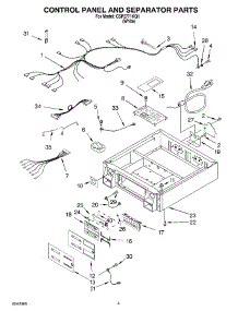 03 - Control Panel And Separator Parts parts for Whirlpool Dryer CSP2771KQ1 from AppliancePartsPros.com