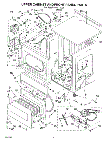 04 - Upper Cabinet And Front Panel Parts parts for Whirlpool Dryer CSP2771KQ1 from AppliancePartsPros.com