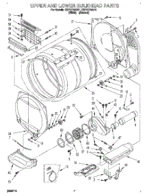 06 - Upper And Lower Bulkhead, Literature parts for Whirlpool Dryer CSP2770AW1 from AppliancePartsPros.com