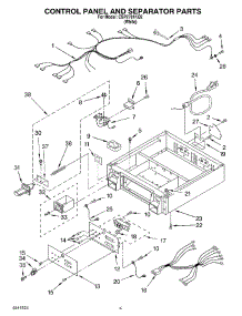 03 - Control Panel And Separator Parts parts for Whirlpool Dryer CSP2761KQ2 from AppliancePartsPros.com