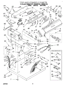 02 - Top And Console parts for Whirlpool Dryer CGE2991AG1 from AppliancePartsPros.com