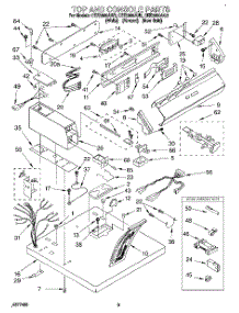 02 - Section parts for Whirlpool Dryer CEE2990AW2 from AppliancePartsPros.com